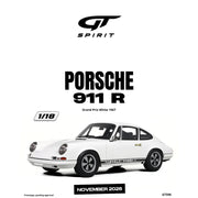 GT-Spirit 1/18 Porsche 911 R Grand Prix White 1967