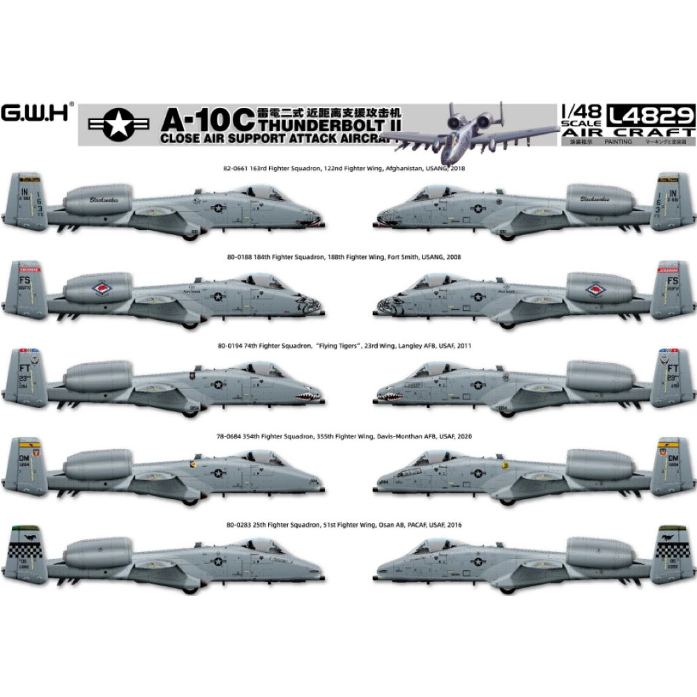 Great Wall Hobby L4829 1/48 Fairchild A10C Thunderbolt II Metro Hobbies