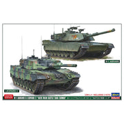 Hasegawa 30069 1/72 M-1 Abrams and Leopard 2 Nato Main Battle Tank Combo (Two Kits In The Box) Limited Edition
