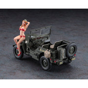 Hasegawa 1/24 1/4 Ton 4x4 Utility Truck w/Blond Girl's Figure