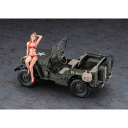 Hasegawa 1/24 1/4 Ton 4x4 Utility Truck w/Blond Girl's Figure