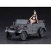 Hasegawa 1/24 Pkw.K1 Kubelwagen Type 82 W Blond Girl's Figure