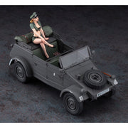 Hasegawa 1/24 Pkw.K1 Kubelwagen Type 82 W Blond Girl's Figure