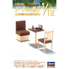 Hasegawa 62007 1/12 Family Restaurant Table & Chair