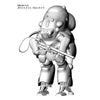 Hasegawa 64112 1/20 Robot Battle Vfive Maschinen Krieger Moon Type Mk44H-0 Whiteknight Prototype