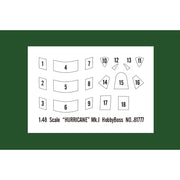 Hobby Boss H81777 1/48 Hawker Hurricane Mk.I