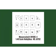 Hobby Boss 81793 1/48 Messerschmitt Bf.109E-4/TROP Emil