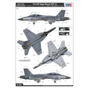 HobbyBoss 1/48 F/A-18F Super Hornet VFC-12 Plastic Model Kit