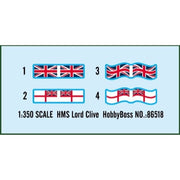 Hobby Boss 86518 1/350 HMS Lord Clive