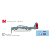 Hobby Master 1/72 TBF-1 "First Avenger" US Navy Jan 1942 (w/Decals for 8-T-1 to 8-T-6)