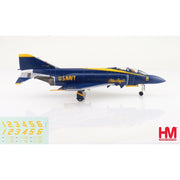 Hobby Master 19045 1/72 McD F-4J Phantom II, US Blue Angels, 1969 decals for No.1 to No.6