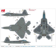 Hobby Master 2833 1/72¬† F-22 Maj. Joshua Cabo Gunderson 01-4023 43rd FS 325th FW Tyndall AFB