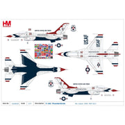 Hobbymaster 38039 1/72 F-16C Thunderbirds No.1 plane, USAF, RIAT 2017