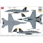Hobbymaster 5138 1/72 F/A-18F Super Hornet 200/166629 VFA-103 USS George H. W. Bush April 2023