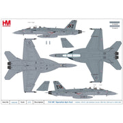 Hobby Master HA5145 1/72 F/A-18F Operation Epic Fury 166461 VFA-41 USS Abraham Lincoln 2026