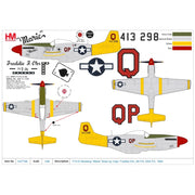 Hobby Master 7746 1/48 P-51D Mustang Marie Capt. Freddie Ohr, 2th FS, 52th FG, 1944