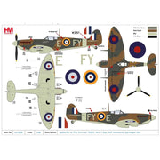 Hobby Master 1/48 Spitfire Mk.Vb "F/Lt. Eric Lock" W3257 No.611 Sqn. RAF Hornchurch July-August 1941