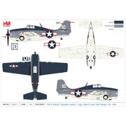 Hobby Master 1/48 F4F-4 Wildcat Operation Leader Lt (jg). Dean S Laird USS Ranger Oct 1943