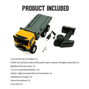 Hobby Plus RC 1810431 1/18 CR-18P 6X6 Flatbed (Blue) Brushed