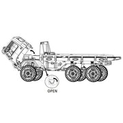 Hobby Plus RC 1810431 1/18 CR-18P 6X6 Flatbed (Blue) Brushed