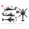 Hobby Master 1/72 AH-64E Apache Guardian 824 Taiwan Army Tiger Shark Blue Eyes