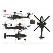 Hobby Master 1/72 AH-64E Apache Guardian 811 Taiwan Army Tiger Shark Yellow Eyes