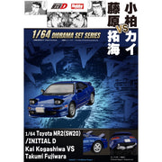 Hobby Japan HJDMD009 1/64 Toyota MR2 SW20 Initial D Kai Kogashiwa VS Takumi Fujiwara