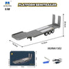 Huina HN1502-G 1/18 Flatbed Trailer (Grey)