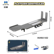 Huina HN1502-G 1/18 Flatbed Trailer (Grey)