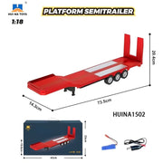 Huina HN1502-R 1/18 Flatbed Trailer (Red)