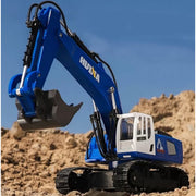 Huina HN1558-BLUE 1/18 RC Excavator Blue