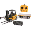 Huina HN1576 1/10 RC Forklift with Flat Bed Trailer
