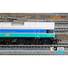 Hornby R30428TXS OO Railroad Plus: Class 66 - Aggregates Industries - 67711 Sence Digital Diesel Locomotive (DCC Sound Fitted)