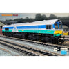 Hornby R30428TXS OO Railroad Plus: Class 66 - Aggregates Industries - 67711 Sence Digital Diesel Locomotive (DCC Sound Fitted)