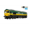 Hornby R30531TXS OO RailRoad Freightliner Class 66 'Freightliner 60' 66601 Locomotive DCC Sound Fitted