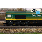 Hornby R30531TXS OO RailRoad Freightliner Class 66 'Freightliner 60' 66601 Locomotive DCC Sound Fitted