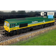 Hornby R30531TXS OO RailRoad Freightliner Class 66 'Freightliner 60' 66601 Locomotive DCC Sound Fitted
