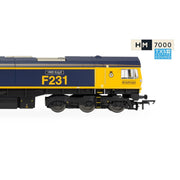 Hornby R30534TXS OO Rail Road GBRf Class 66 HMS Argyll 66775 DCC Sound Fitted Electric Locomotive Train Pack