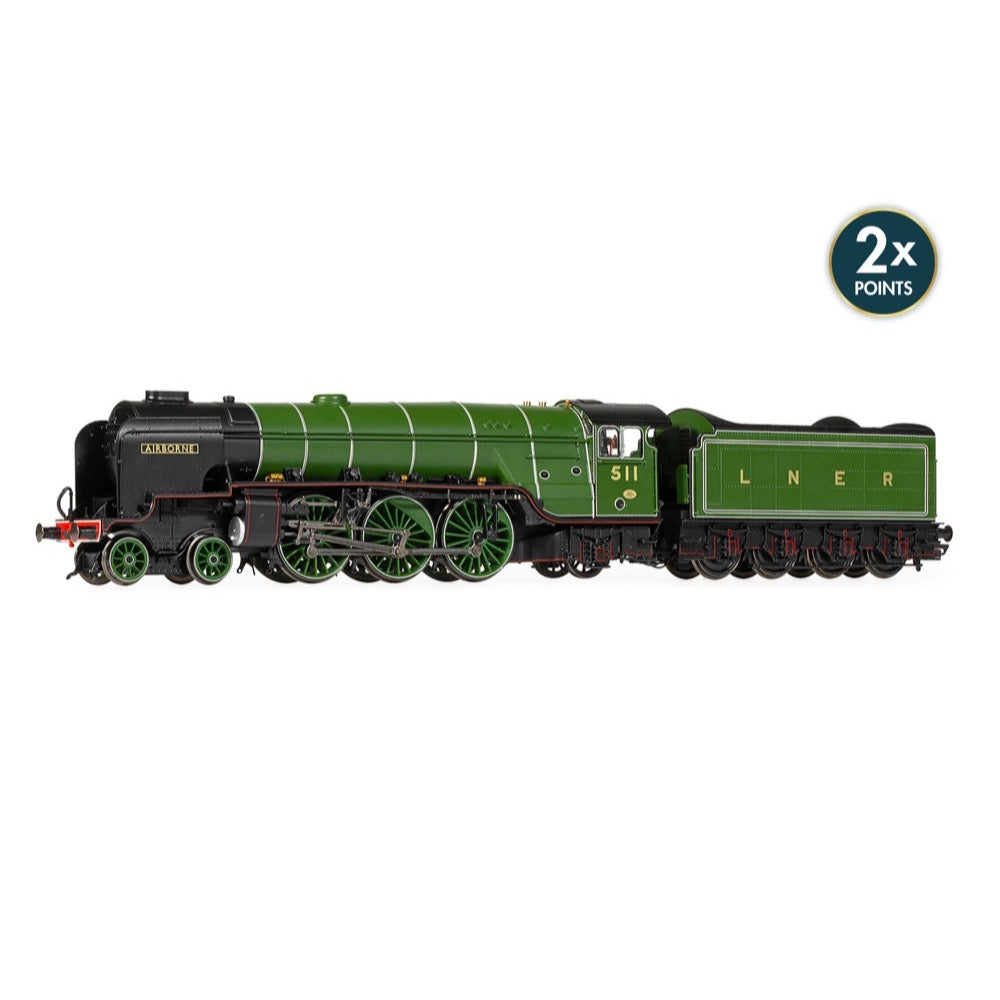 Hornby R3974 OO LNER Thompson Class A2/3 4-6-2 511 Airborne
