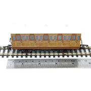 Hornby R40104A OO GNR 4 Wheel Coach 3rd Class Fitted Lights 1505