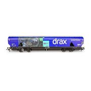 Hornby R60177A OO Drax Biomass Wagon Pack, 83700698083-8 & 83700698158-8