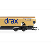 Hornby Drax Biomass Wagon Gold Livery Drax 50th Anniversary