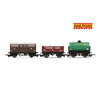 Hornby R60353 OO RailRoad 12T, Plank & Cattle Wagon Triple Pack