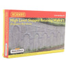 Hornby R7375 OO High Stepped Arched Retaining Walls 2pc Engineers Blue Brick