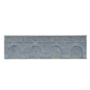 Hornby R7389 OO Low Level Arched Retaining Walls 2pc Engineers Blue Brick