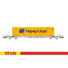 Hornby TT6026 TT TOUAX Sffgmss IFA Wagon with 45ft Container Hapag Lloyd Era 11