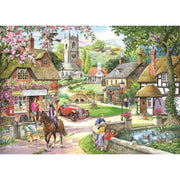 House of Puzzles Feeding the Ducks 1000pc Jigsaw Puzzle