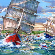House of Puzzles Tall Ships 1000pc Jigsaw Puzzle