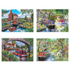 House of Puzzles Cruising the Canals 4 x 500pc Jigsaw Puzzle Multipack