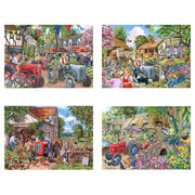 House of Puzzles Farmer's Friend 4 x 250pc Jigsaw puzzle Multipack